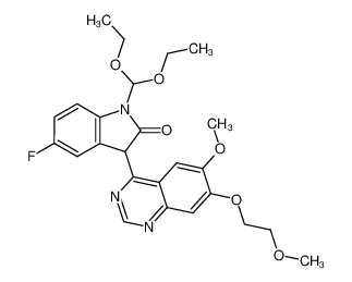 4-(5-fluoro-1-diethoxymethyloxindol-3-yl)-6-methoxy-7-(2-methoxyethoxy)quinazoline CAS:199327-46-3 manufacturer & supplier