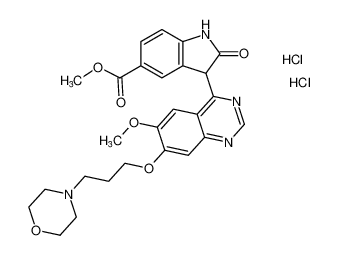 methyl 3-(6-methoxy-7-(3-morpholinopropoxy)quinazolin-4-yl)-2-oxoindoline-5-carboxylate dihydrochloride CAS:199328-11-5 manufacturer & supplier