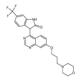 7-(3-morpholinopropoxy)-4-(6-trifluoromethyloxindol-3-yl)quinazoline CAS:199328-19-3 manufacturer & supplier