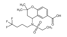 2,2-dimethyl-4-(N-(4,4,4-trifluorobutyl)ethylsulfonamido)chromane-6-carboxylic acid CAS:199335-06-3 manufacturer & supplier