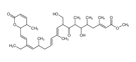 2,10,12,16,18-Nonadecapentaenoic acid,19-(3,6-dihydro-3-methyl-6-oxo-2H-pyran-2-yl)-17-ethyl-6-hydroxy-9-(hydroxymethyl)-3,5,7,11,15-pentamethyl-8-oxo-, methyl ester,(2E,10E,12E,16Z,18E)- CAS:199338-71-1 manufacturer & supplier