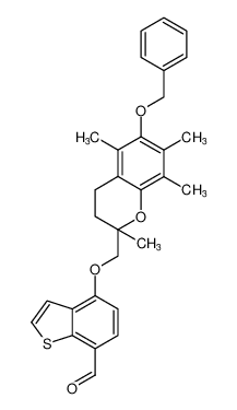 4-((6-(benzyloxy)-2,5,7,8-tetramethylchroman-2-yl)methoxy)benzo[b]thiophene-7-carbaldehyde CAS:199339-64-5 manufacturer & supplier