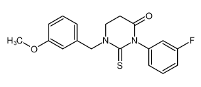 3-(3-fluorophenyl)-1-(3-methoxybenzyl)-2-thioxotetrahydropyrimidin-4(1H)-one CAS:199339-92-9 manufacturer & supplier