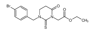 ethyl 2-(3-(4-bromobenzyl)-6-oxo-2-thioxotetrahydropyrimidin-1(2H)-yl)acetate CAS:199339-93-0 manufacturer & supplier