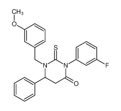 3-(3-fluorophenyl)-1-(3-methoxybenzyl)-6-phenyl-2-thioxotetrahydropyrimidin-4(1H)-one CAS:199340-12-0 manufacturer & supplier