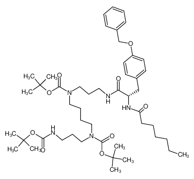 [4-({3-[(S)-3-(4-Benzyloxy-phenyl)-2-heptanoylamino-propionylamino]-propyl}-tert-butoxycarbonyl-amino)-butyl]-(3-tert-butoxycarbonylamino-propyl)-carbamic acid tert-butyl ester CAS:199340-30-2 manufacturer & supplier