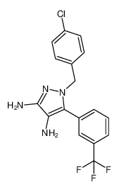 1H-Pyrazole-3,4-diamine,1-[(4-chlorophenyl)methyl]-5-[3-(trifluoromethyl)phenyl]- CAS:199341-97-4 manufacturer & supplier