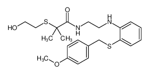 2-((2-hydroxyethyl)thio)-N-(2-((2-((4-methoxybenzyl)thio)phenyl)amino)ethyl)-2-methylpropanamide CAS:199388-91-5 manufacturer & supplier