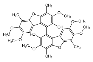 3,3',7,7',8,8'-hexamethoxy-4,4',6,6'-tetramethyl-[1,1'-bidibenzo[b,d]furan]-2,2'-diol CAS:199394-93-9 manufacturer & supplier