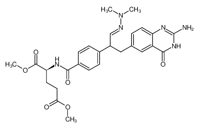 (S)-2-{4-[2-(2-Amino-4-oxo-3,4-dihydro-quinazolin-6-yl)-1-(dimethyl-hydrazonomethyl)-ethyl]-benzoylamino}-pentanedioic acid dimethyl ester CAS:199456-62-7 manufacturer & supplier