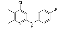 4-chloro-N-(4-fluorophenyl)-5,6-dimethylpyrimidin-2-amine CAS:199463-20-2 manufacturer & supplier