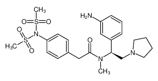 (S)-N-(1-(3-aminophenyl)-2-(pyrrolidin-1-yl)ethyl)-N-methyl-2-(4-(N-(methylsulfonyl)methylsulfonamido)phenyl)acetamide CAS:199470-37-6 manufacturer & supplier