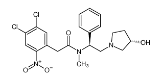 2-(4,5-dichloro-2-nitrophenyl)-N-((S)-2-((S)-3-hydroxypyrrolidin-1-yl)-1-phenylethyl)-N-methylacetamide CAS:199470-39-8 manufacturer & supplier