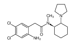 rel-2-(2-amino-4,5-dichlorophenyl)-N-methyl-N-((1R,2R)-2-(pyrrolidin-1-yl)cyclohexyl)acetamide CAS:199470-69-4 manufacturer & supplier