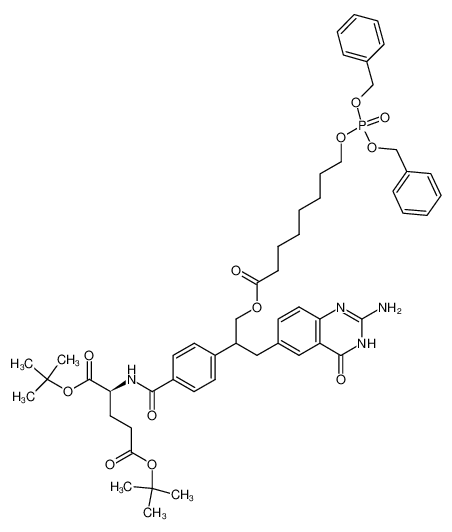 (S)-2-(4-{2-(2-Amino-4-oxo-3,4-dihydro-quinazolin-6-yl)-1-[8-(bis-benzyloxy-phosphoryloxy)-octanoyloxymethyl]-ethyl}-benzoylamino)-pentanedioic acid di-tert-butyl ester CAS:199471-32-4 manufacturer & supplier