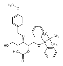 Acetic acid (1S,2S)-1-(tert-butyl-diphenyl-silanyloxymethyl)-4-hydroxy-2-(4-methoxy-benzyloxy)-butyl ester CAS:199472-30-5 manufacturer & supplier