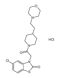 Piperidine,1-[(5-chloro-2-oxo-3(2H)-benzothiazolyl)acetyl]-4-[2-(4-morpholinyl)ethyl]-, monohydrochloride CAS:199474-11-8 manufacturer & supplier