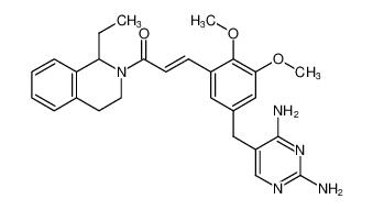 (E)-3-(5-((2,4-diaminopyrimidin-5-yl)methyl)-2,3-dimethoxyphenyl)-1-(1-ethyl-3,4-dihydroisoquinolin-2(1H)-yl)prop-2-en-1-one CAS:199477-53-7 manufacturer & supplier