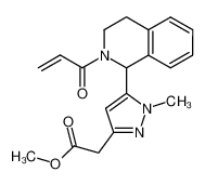 methyl (RS)-[5-(2-acryloyl-1,2,3,4-tetrahydro-isoquinolin-1-yl)-1-methyl-1H-pyrazol-3-yl]-acetate CAS:199480-16-5 manufacturer & supplier