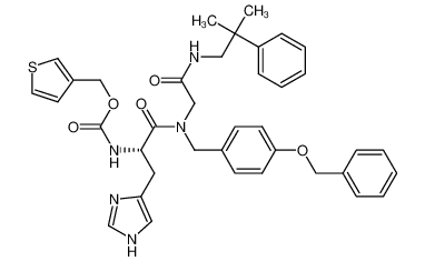 (S)-[1-{(4-Benzyloxy-benzyl)-[(2-methyl-2-phenyl-propylcarbamoyl)-methyl]-carbamoyl}-2-(1H-imidazole-4-yl)-ethyl]-carbamic acid thiophen-3-ylmethyl ester CAS:199482-31-0 manufacturer & supplier