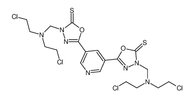 5,5'-(pyridine-3,5-diyl)bis(3-((bis(2-chloroethyl)amino)methyl)-1,3,4-oxadiazole-2(3H)-thione) CAS:199523-24-5 manufacturer & supplier