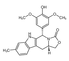 (5S,11aS)-5-(4-hydroxy-3,5-dimethoxyphenyl)-8-methyl-5,6,11,11a-tetrahydro-1H,3H-oxazolo[3',4':1,6]pyrido[3,4-b]indol-3-one CAS:199526-38-0 manufacturer & supplier