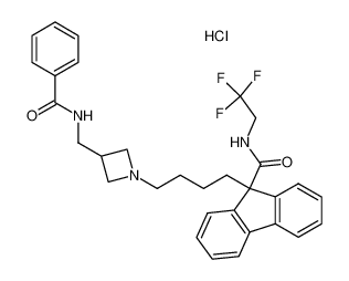 9-[4-[3-[(Benzoylamino)methyl]-1-azetidinyl]butyl]-N-(2,2,2-trifluoroethyl)-9H-fluorene-9-carboxamide, monohydrochloride CAS:199528-09-1 manufacturer & supplier