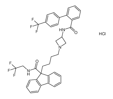 9H-Fluorene-9-carboxamide,N-(2,2,2-trifluoroethyl)-9-[4-[3-[[[4'-(trifluoromethyl)[1,1'-biphenyl]-2-yl]carbonyl]amino]-1-azetidinyl]butyl]-, monohydrochloride CAS:199528-10-4 manufacturer & supplier