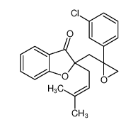 2-((2-(3-chlorophenyl)oxiran-2-yl)methyl)-2-(3-methylbut-2-en-1-yl)benzofuran-3(2H)-one CAS:199528-40-0 manufacturer & supplier