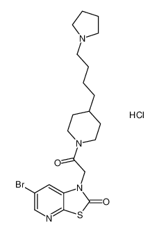 6-bromo-1-(2-oxo-2-(4-(4-(pyrrolidin-1-yl)butyl)piperidin-1-yl)ethyl)thiazolo[5,4-b]pyridin-2(1H)-one hydrochloride CAS:199538-44-8 manufacturer & supplier