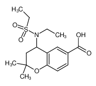 6-carboxy-4-(N-ethyl-N-ethylsulfonyl)amino-2,2-dimethylchroman CAS:199585-75-6 manufacturer & supplier