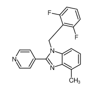 1-[(2,6-difluorophenyl)methyl]-4-methyl-2-pyridin-4-ylbenzimidazole CAS:199594-75-7 manufacturer & supplier