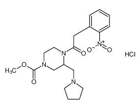 methyl 4-(2-(2-nitrophenyl)acetyl)-3-(pyrrolidin-1-ylmethyl)piperazine-1-carboxylate hydrochloride CAS:199597-76-7 manufacturer & supplier