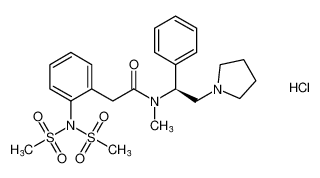 (S)-N-methyl-2-(2-(N-(methylsulfonyl)methylsulfonamido)phenyl)-N-(1-phenyl-2-(pyrrolidin-1-yl)ethyl)acetamide hydrochloride CAS:199598-38-4 manufacturer & supplier