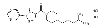 (4-(4-methylpentyl)piperidin-1-yl)(2-(pyridin-3-yl)thiazolidin-4-yl)methanone dihydrochloride CAS:199610-87-2 manufacturer & supplier