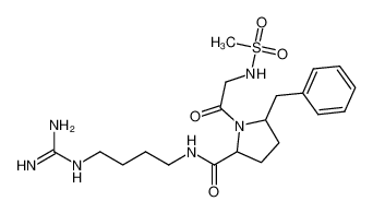 5-benzyl-N-(4-guanidinobutyl)-1-((methylsulfonyl)glycyl)pyrrolidine-2-carboxamide CAS:199611-87-5 manufacturer & supplier