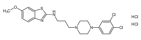 N-(3-(4-(3,4-dichlorophenyl)piperazin-1-yl)propyl)-6-methoxybenzo[d]thiazol-2-amine dihydrochloride CAS:199616-14-3 manufacturer & supplier