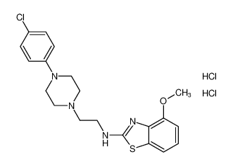 2-Benzothiazolamine,N-[2-[4-(4-chlorophenyl)-1-piperazinyl]ethyl]-4-methoxy-, dihydrochloride CAS:199616-88-1 manufacturer & supplier