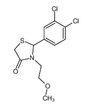 2-(3,4-dichloro-phenyl)-3-(2-methoxy-ethyl)-thiazolidin-4-one CAS:19963-00-9 manufacturer & supplier