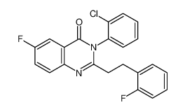 3-(2-chlorophenyl)-6-fluoro-2-(2-fluorophenethyl)quinazolin-4(3H)-one CAS:199655-99-7 manufacturer & supplier