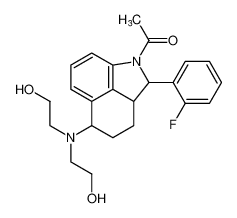 1-(5-(bis(2-hydroxyethyl)amino)-2-(2-fluorophenyl)-2a,3,4,5-tetrahydrobenzo[cd]indol-1(2H)-yl)ethan-1-one CAS:199663-87-1 manufacturer & supplier