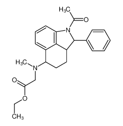 ethyl N-(1-acetyl-2-phenyl-1,2,2a,3,4,5-hexahydrobenzo[cd]indol-5-yl)-N-methylglycinate CAS:199663-88-2 manufacturer & supplier