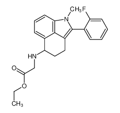 ethyl (2-(2-fluorophenyl)-1-methyl-1,3,4,5-tetrahydrobenzo[cd]indol-5-yl)glycinate CAS:199664-12-5 manufacturer & supplier