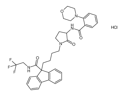 9-(4-(3-(2-morpholinobenzamido)-2-oxopyrrolidin-1-yl)butyl)-N-(2,2,2-trifluoroethyl)-9H-fluorene-9-carboxamide hydrochloride CAS:199669-77-7 manufacturer & supplier