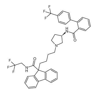 9H-Fluorene-9-carboxamide,N-(2,2,2-trifluoroethyl)-9-[4-[3-[[[4'-(trifluoromethyl)[1,1'-biphenyl]-2-yl]carbonyl]amino]-1-pyrrolidinyl]butyl]-, (R)- CAS:199669-93-7 manufacturer & supplier