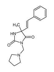 5-methyl-3-pyrrolidin-1-ylmethyl-5-styryl-imidazolidine-2,4-dione CAS:19967-87-4 manufacturer & supplier