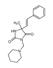 5-methyl-3-piperidin-1-ylmethyl-5-styryl-imidazolidine-2,4-dione CAS:19967-88-5 manufacturer & supplier