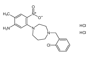 5-(4-(2-chlorobenzyl)-1,4-diazepan-1-yl)-2-methyl-4-nitroaniline dihydrochloride CAS:199671-88-0 manufacturer & supplier