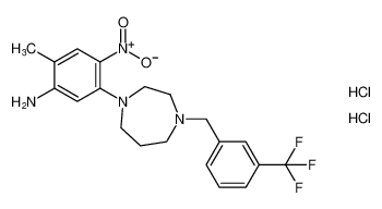 2-methyl-4-nitro-5-(4-(3-(trifluoromethyl)benzyl)-1,4-diazepan-1-yl)aniline dihydrochloride CAS:199671-94-8 manufacturer & supplier