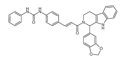 (E)-1-[4-[3-Oxo-3-(1-(3,4-methylenedioxyphenyl)-1,3,4,9-tetrahydro-β-carbolin-2-yl)-propenyl]phenyl]-3-phenylurea CAS:199675-52-0 manufacturer & supplier